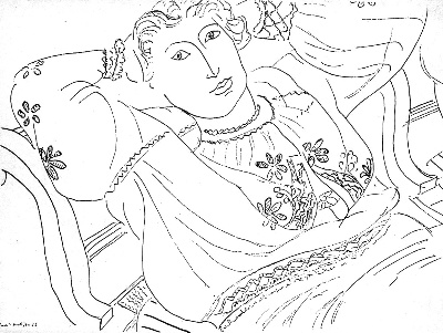 马蒂斯素描作品的油画作品-502 马蒂斯