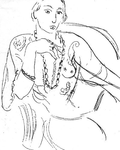 马蒂斯素描作品的油画作品-505 马蒂斯