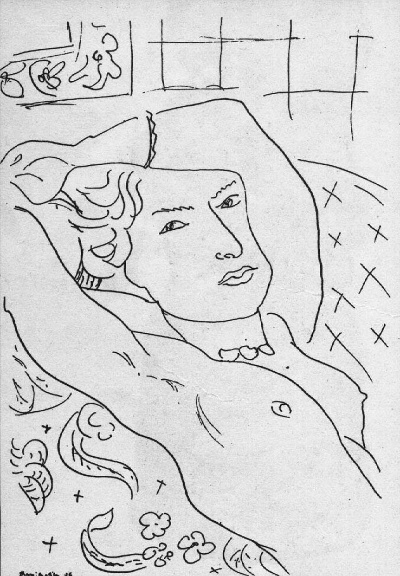 马蒂斯素描作品的油画作品-508 马蒂斯