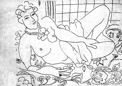 马蒂斯素描作品的油画作品-510 马蒂斯