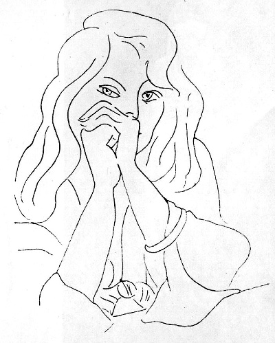 马蒂斯素描作品的油画作品-515 马蒂斯