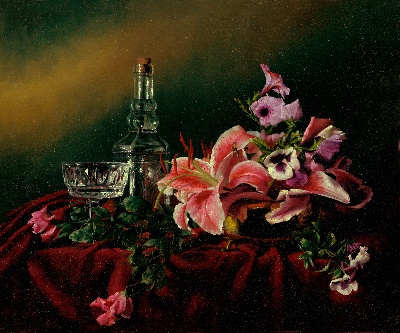 STILLLIFE静物之王2的油画作品-008#MH099=静物の王