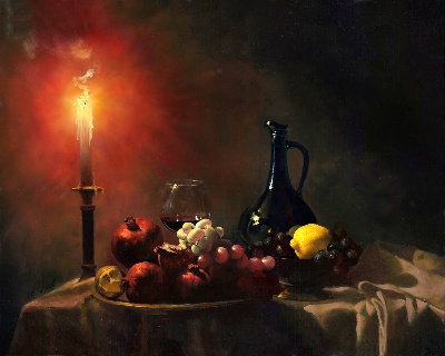 STILLLIFE静物之王3的油画作品-639#MH099=静物の王