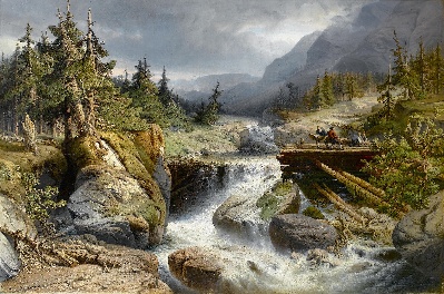 十九世纪荷兰风景画作精选集的油画作品-十九世纪荷兰风景画精选- (11)