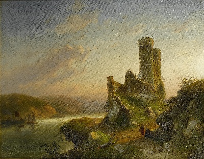 十九世纪荷兰风景画作精选集的油画作品-十九世纪荷兰风景画精选- (5)