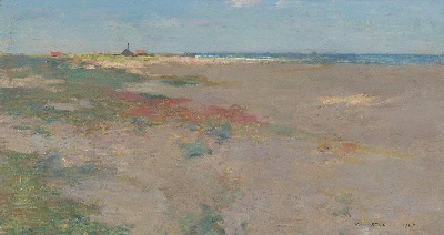 印象派图集1的油画作品-Willard LeRoy Metcalf-On the Suffolk Coast