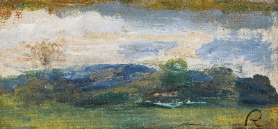 印象派图集1的油画作品-Pierre-Auguste Renoir-PAYSAGE A CAGNES2