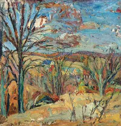 印象派图集2的油画作品-Abraham Manievich-AUTUMN LANDSCAPE2