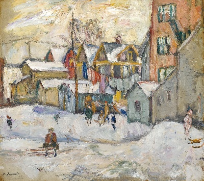 印象派图集2的油画作品-Abraham Manievich-THE BRONX