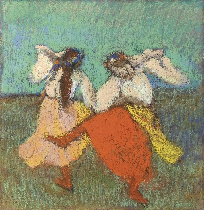 印象派图集3的油画作品-Edgar Degas-DANSEUSES RUSSES