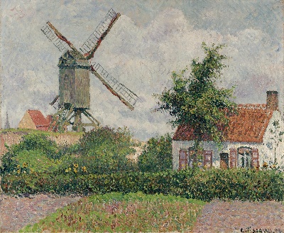 印象派图集3的油画作品-Camille Pissarro-LE KALFMOLEN A KNOKKE