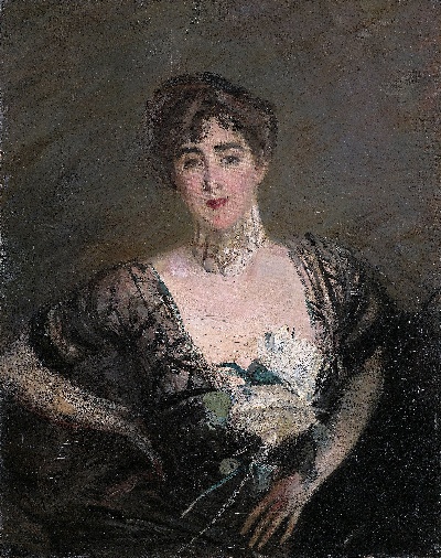 印象派图集4的油画作品-Giovanni Boldini-Josefina Alvear de Errazuriz