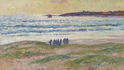 印象派图集5的油画作品-Henry Moret-COTE DE BRETAGNE2