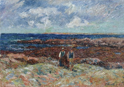 印象派图集5的油画作品-Henry Moret-LA POINTE DE BEG ER MORZ