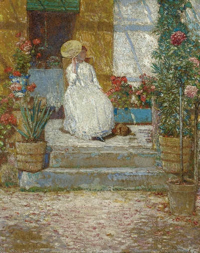 印象派图集6的油画作品-Louis Anquetin-IN THE SUN