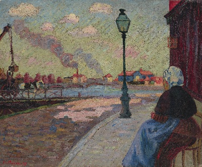 印象派图集6的油画作品-Jean-Baptiste-Armand Guillaumin-LA SEINE A CHARENTON