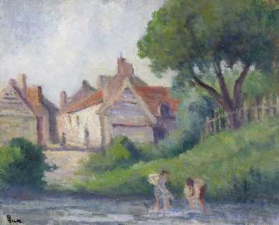 印象派图集7的油画作品-Maximilien Luce-PECQUIGNY