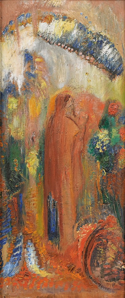 印象派图集7的油画作品-Odilon Redon-LA PREDICATION