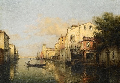威尼斯印象的油画作品-威尼斯印象MH033=002