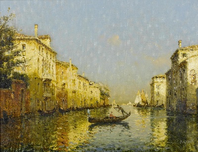 威尼斯印象的油画作品-威尼斯印象MH033=033
