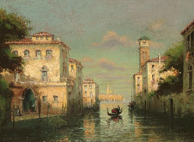 威尼斯印象的油画作品-威尼斯印象MH033=049