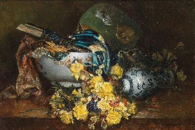 古典油画高清图集的油画作品-古典花卉静物油画 (21)