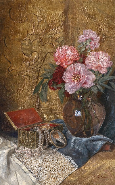古典油画高清图集的油画作品-古典花卉静物油画 (25)