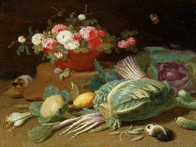 古典油画高清图集的油画作品-古典花卉静物油画 (44)