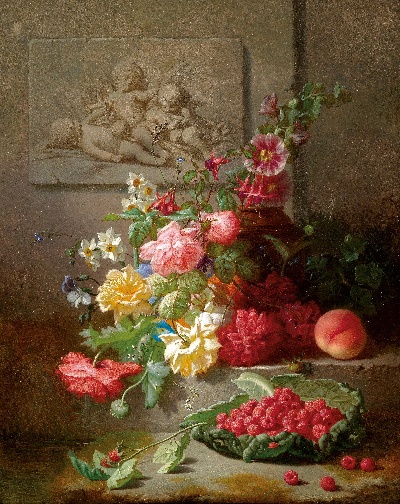 古典油画高清图集的油画作品-古典花卉静物油画 (61)
