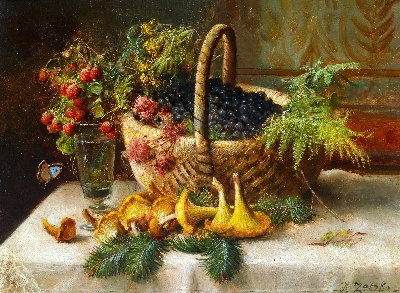 古典油画高清图集的油画作品-古典花卉静物油画 (81)