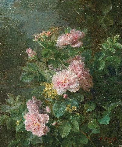 古典油画高清图集的油画作品-古典花卉静物油画 (59)