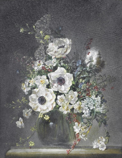 古典花卉油画高清图集50幅的油画作品-6008Classical flower (11)