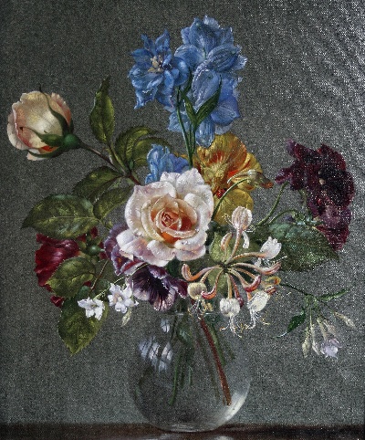 古典花卉油画高清图集50幅的油画作品-6008Classical flower (2)