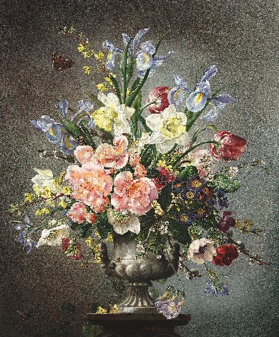 古典花卉油画高清图集50幅的油画作品-6008Classical flower (13)