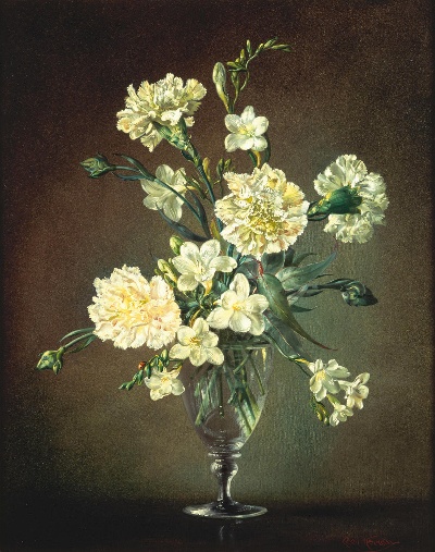 古典花卉油画高清图集50幅的油画作品-6008Classical flower (15)