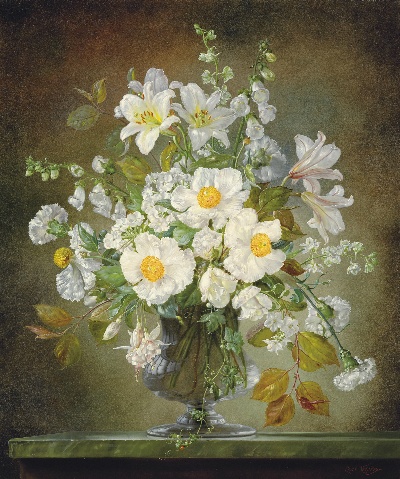 古典花卉油画高清图集50幅的油画作品-6008Classical flower (24)