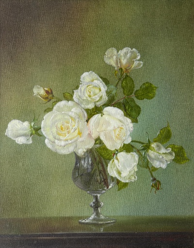 古典花卉油画高清图集50幅的油画作品-6008Classical flower (6)