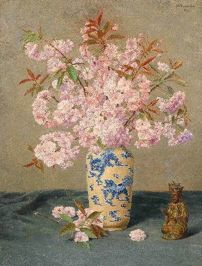 古典花卉油画高清图集50幅的油画作品-6008Classical flower (9)