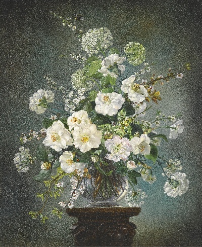 古典花卉油画高清图集50幅的油画作品-6008Classical flower (10)