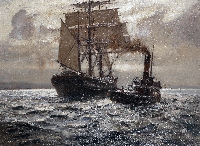 19世纪航海主题高清图集1的油画作品-3007航海9  (13)