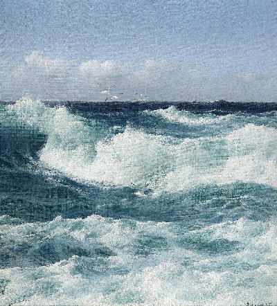 19世纪航海主题高清图集1的油画作品-3007航海9  (14)