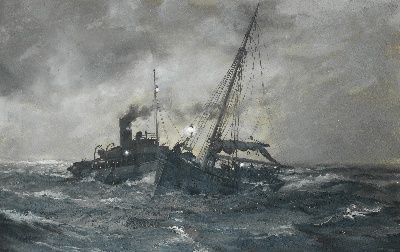 19世纪航海主题高清图集1的油画作品-3007航海9  (04)