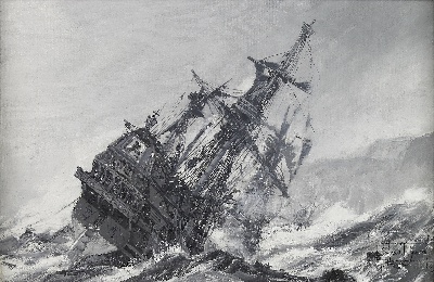 19世纪航海主题高清图集1的油画作品-3007航海9  (05)