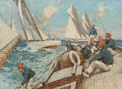 19世纪航海主题高清图集1的油画作品-3007航海9  (07)