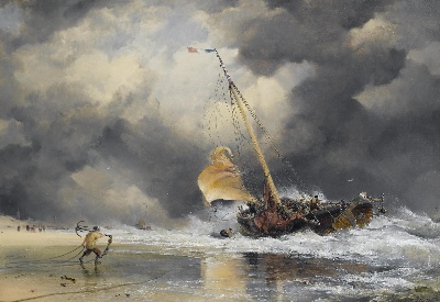 19世纪航海主题高清图集1的油画作品-3007航海9  (09)