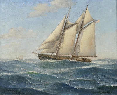 19世纪航海主题高清图集2的油画作品-3007航海25  (01)