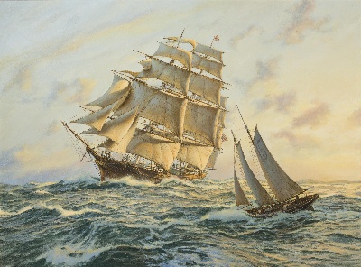19世纪航海主题高清图集2的油画作品-3007航海25  (02)