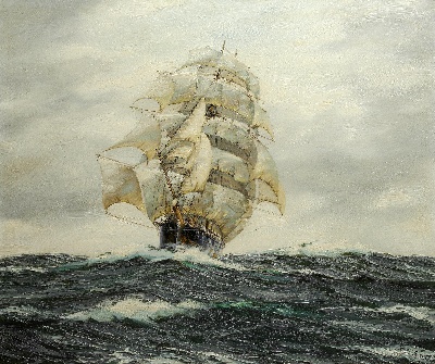 19世纪航海主题高清图集2的油画作品-3007航海25  (26)