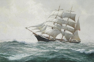 19世纪航海主题高清图集2的油画作品-3007航海25  (07)