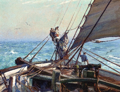 19世纪航海主题高清图集2的油画作品-3007航海25  (08)